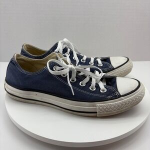 Converse All Star‎ Lo Top Sneakers Canvas Shoes Casual Navy Blue Size M6/W8